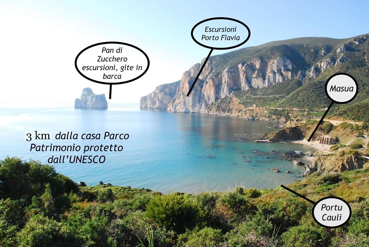 فيلا Il Blu Tanca Piras Nebida